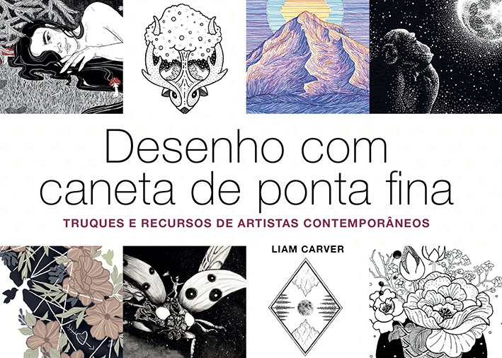 Desenho com caneta de ponta fina