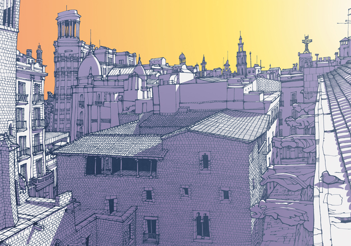 Postal Plaça del Rei