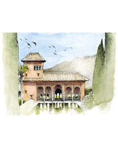 Postal La Alhambra. El Partal