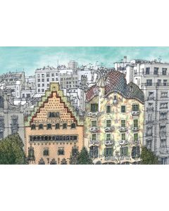 Postal La manzana de la discordia
