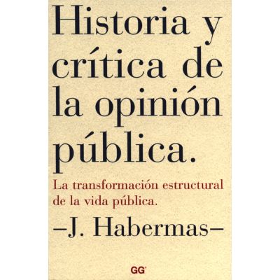 Historia y crítica de la opinión pública