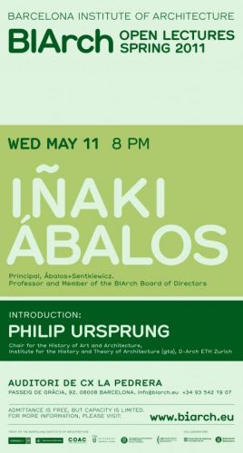 Conferencia > Iñaki Ábalos en el BIArch