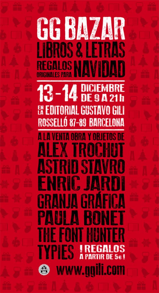 Primer aviso > Se acerca el GGbazar. Libros & letras para Navidad