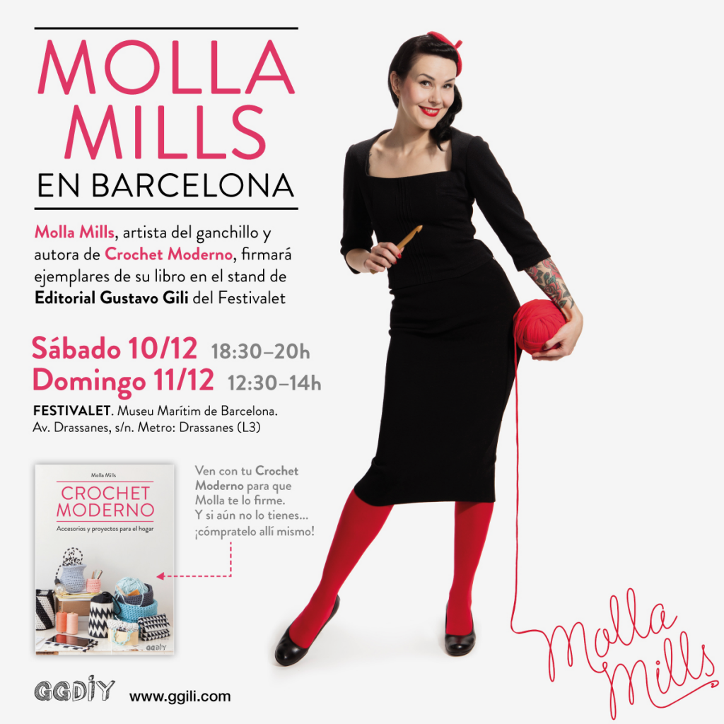 Diciembre de crochet > ¿Quieres conocer a Molla Mills y a las Ganchitos en persona?