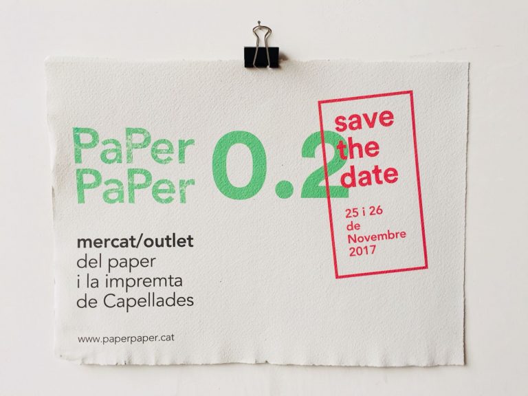 Mercado 25-26/11 &gt; PaPer PaPer 0.2: ¡Volvemos al outlet del papel y la impresión artesanal!