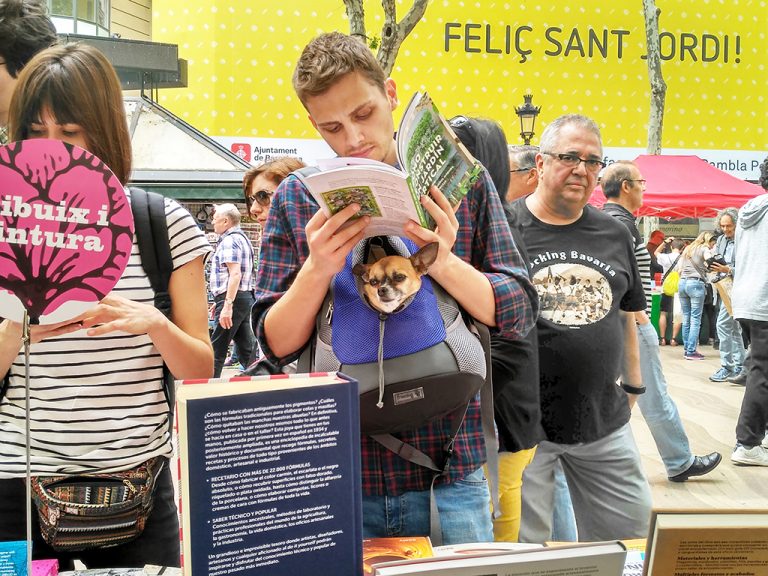 23 de abril. Un Sant Jordi, Día del Libro, en Barcelona