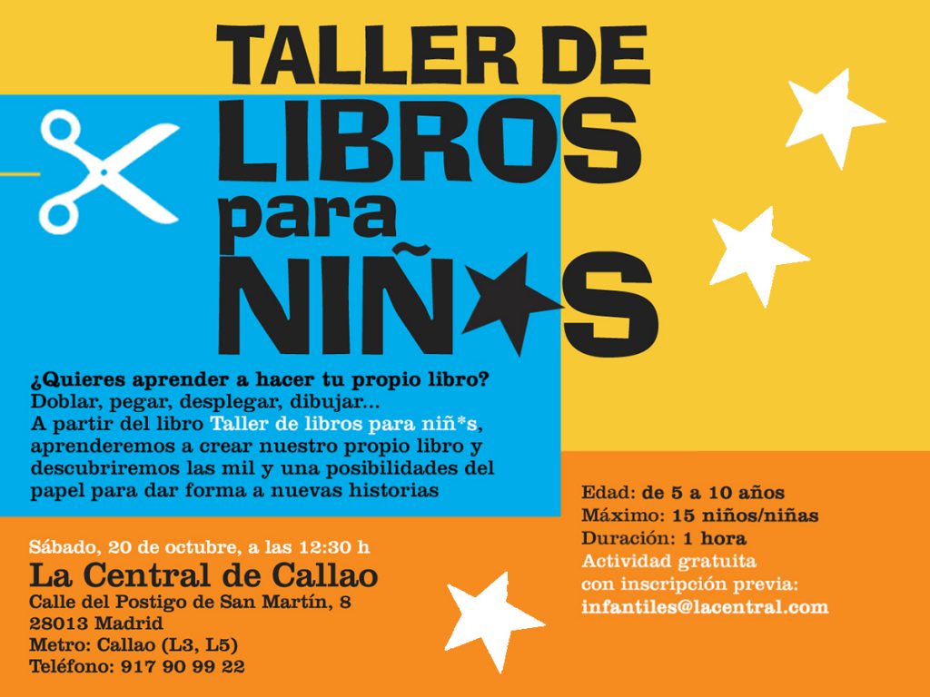 20/10 > Taller de libros para niñ*s en La Central de Callao