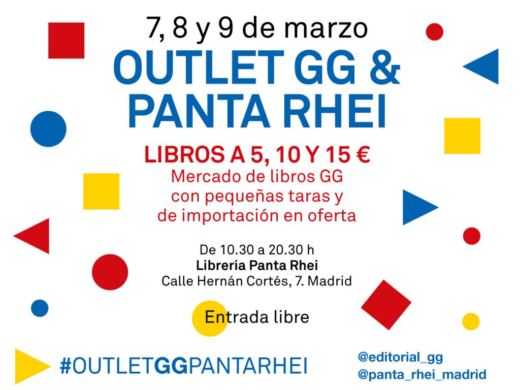 OUTLET GG & PANTA RHEI el 7, 8 y 9 de marzo