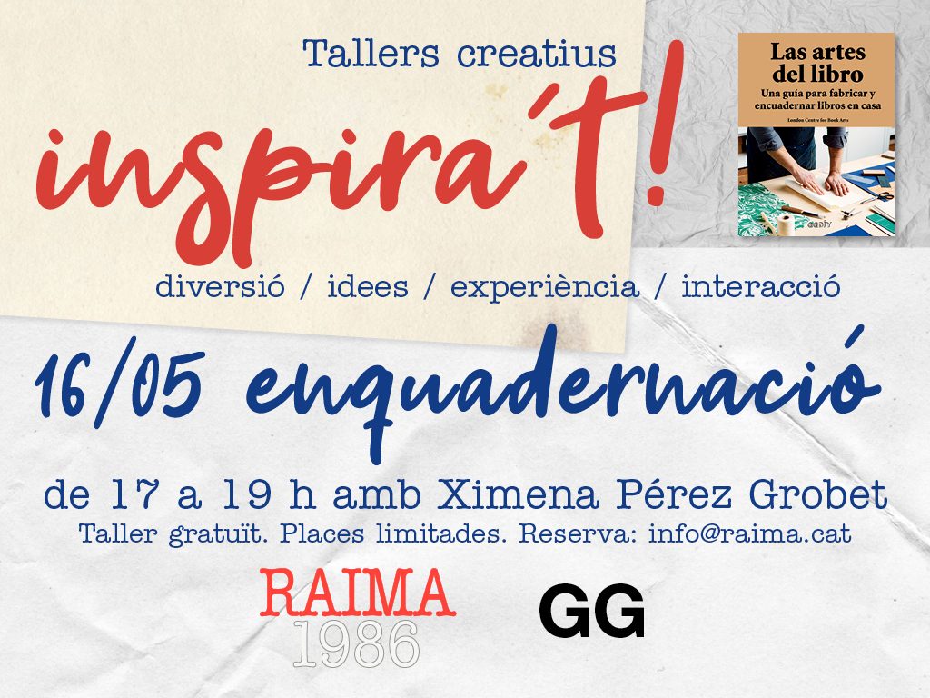 16/05 Taller de encuadernación de libros con Ximena Pérez Grobet