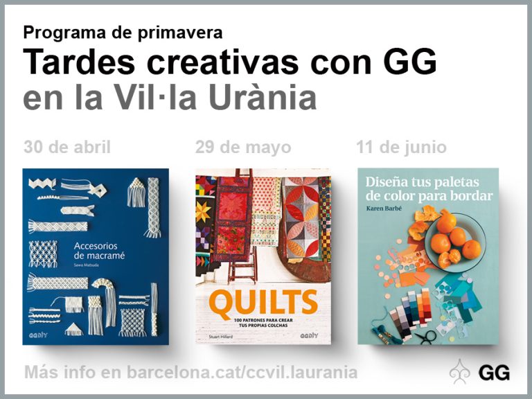 Tardes creativas con GG en la Vil·la Urània: programa de primavera!