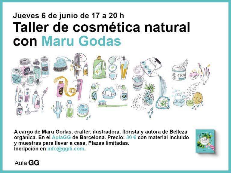 06/06 Taller de cosmética natural con Maru Godas en el AulaGG
