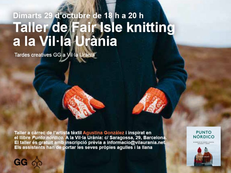 29/10 Taller de Fair Isle knitting en la Vil·la Urània