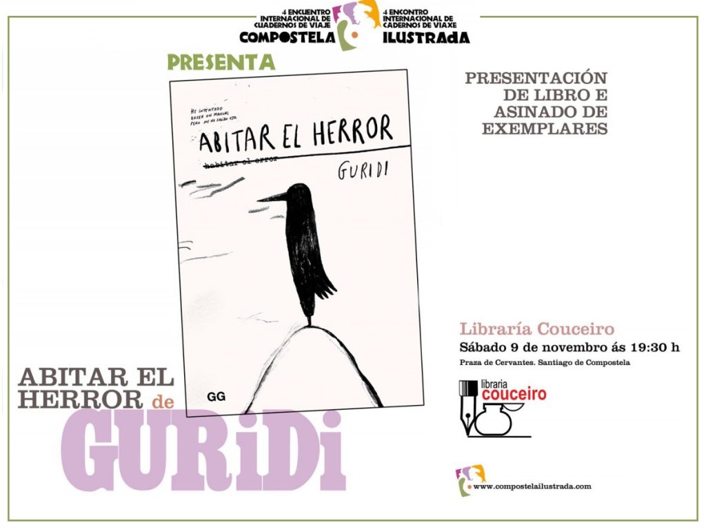9/11 Guridi presenta 'Abitar el herror' en la librería Couceiro de Santiago de Compostela