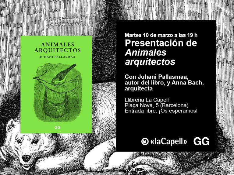 10/03 Juhani Pallasmaa presenta 'Animales arquitectos'